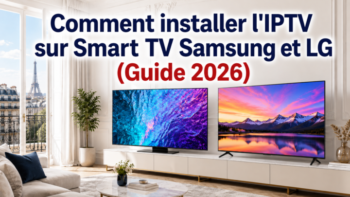 Comment installer l'IPTV sur Smart TV Samsung et LG (Guide 2026)