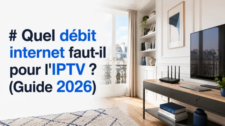 Quel débit internet faut-il pour l'IPTV ? (Guide 2026)