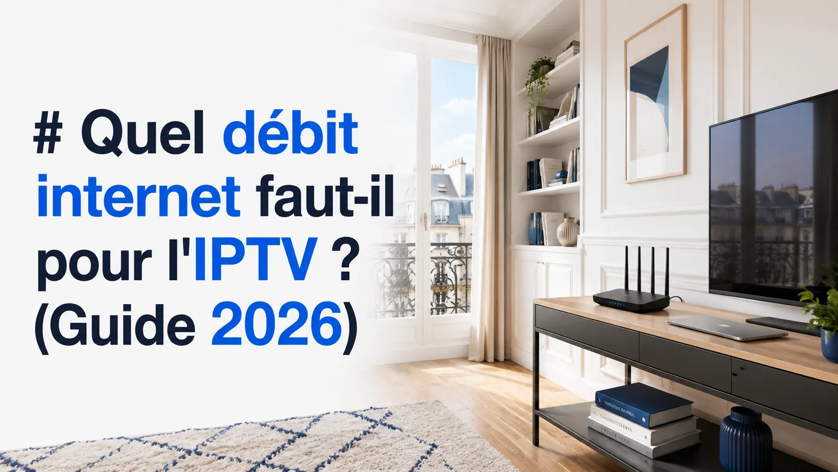 Quel débit internet faut-il pour l'IPTV ? (Guide 2026)